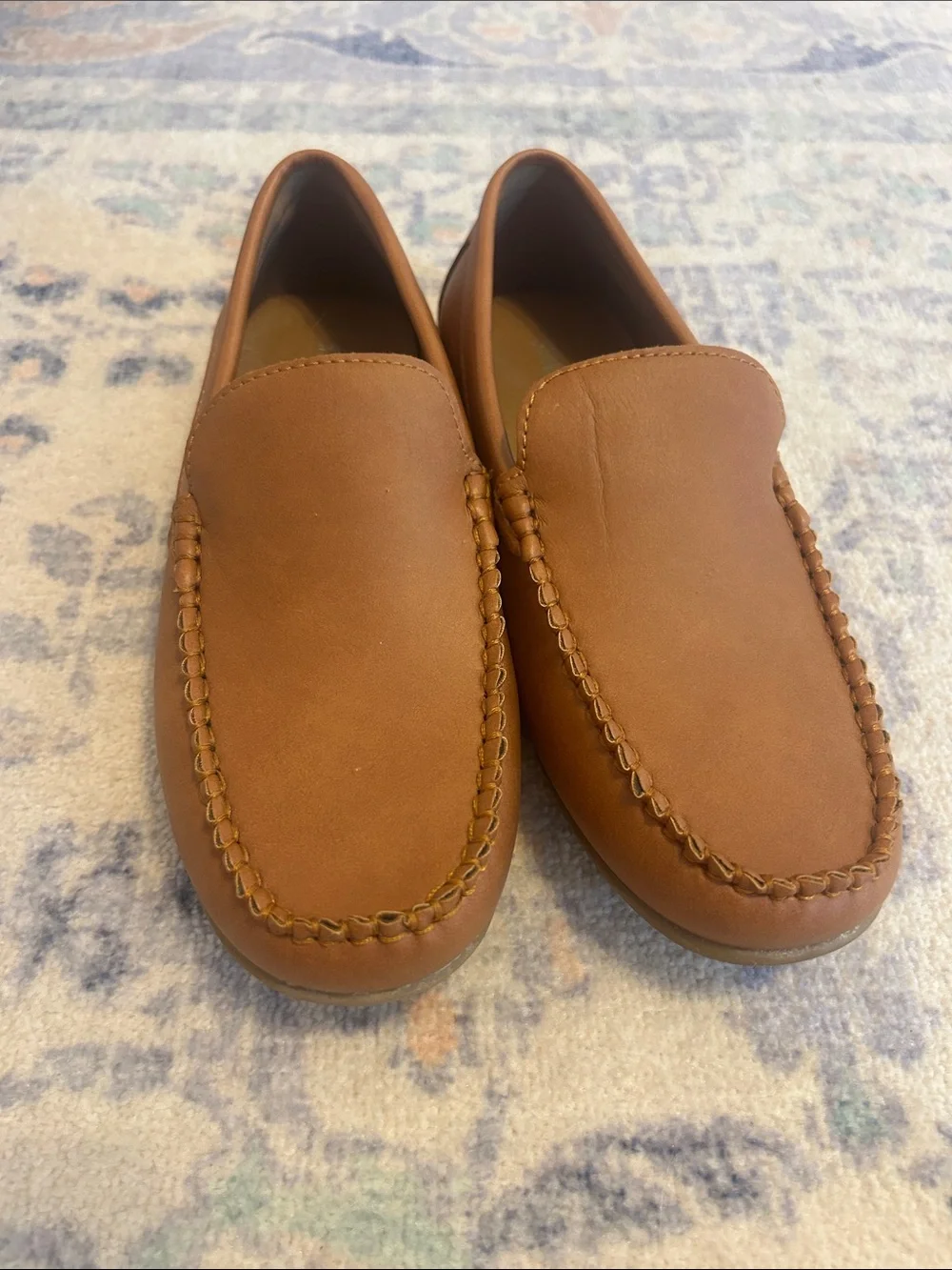 Kids Classic Tan Slip-On Dress Loafers